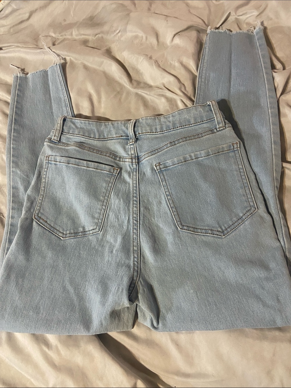 Light Blue Women's High-Rise Skinny Jeans